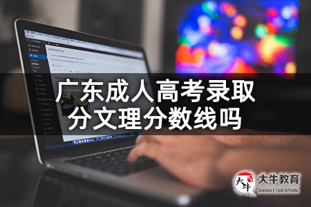 广东成人高考录取分文理分数线吗